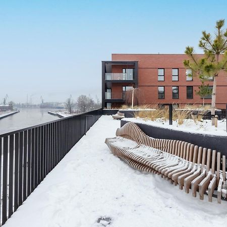Sienna Grobla Apartment With View Of The Motlawa Terrace & Sauna, Gym By Noclegi Renters Danzig Exterior foto